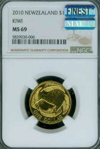 2010�N �j���[�W�[�����h 2�h�� NGC MS69 MAC �ō��������� 2,000������