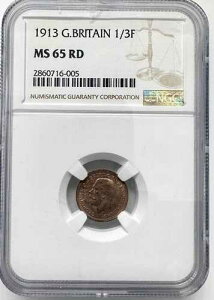 1913�N �C�M���X 1/3 �t�@�[�V���O MS65 RD NGC KM 823 �u�����Y�R�C�� �č����v������