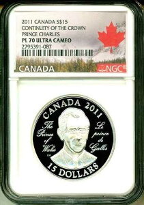 2011�N �J�i�_ S$15 �`���[���Y�c���q�̌p�� UHR NGC PL70 UC