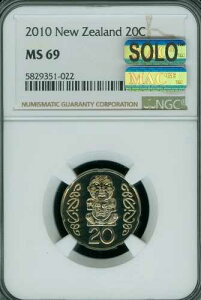 2010�N �j���[�W�[�����h 20�Z���g NGC MS69 MAC �ō����O���[�h �X�|�b�g���X 2,000�������B