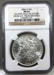 1884-O �����K����� NGC MS64 ~ �č������Ȃ̑܂���I���C�T�E�h���̉B���ꏊ