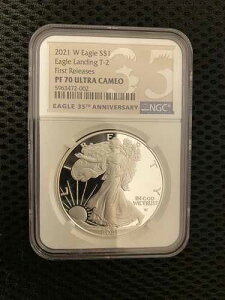 2021 W $1 T-2 NGC PF70 �E���g���J���I �v���[�t �V���o�[ ��͕t���h �^�C�v1 35���N�L�O