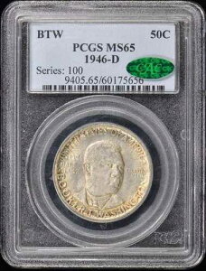 1946-D PCGS MS65 CAC Pop 2,034�����킸��59���I ���50�Z���g�i�n�[�t�h�������j