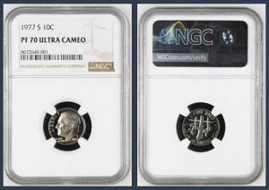 1977�N S 10C ���[�Y�x���g �_�C�� PF70 �E���g���J���I UCAM PR70 DCAM NGC *�V�i�X���u*