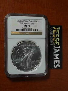 2012�N (W) 1�h�� �A�����J�� �V���o�[ �C�[�O�� NGC MS70 �E�F�X�g�|�C���g�Œ��� �~���g �u���E�����x��