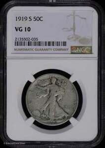 1919 S 50C �E�H�[�L���O�E���o�e�B�E�n�[�t�_���[ NGC VG 10