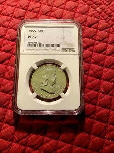 1955 �N �v���[�t �t�����N���� 50 �Z���g �V���o�[ - NGC �O���[�h PF67 ���̂悤�ȕ\��!