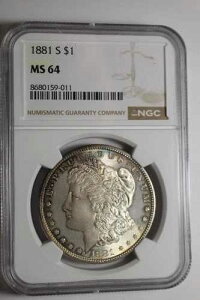 1881�N S �����K����� MS64 NGC �~�b�h�i�C�g�u���[ ���o�[�X�g�[�� #011