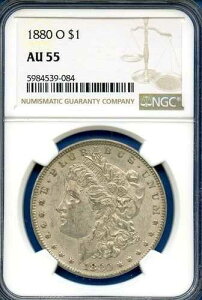 1880 O NGC AU55 �����K����� 1�h�� �č������� �󏭃L�[�f�C�g�R�C�� 1880-O AU-55