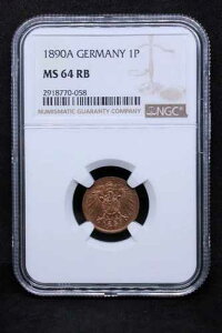 1890A �h�C�c 1 �y�j�q .NGC MS 64 RB �g�b�v�|�b�v #2