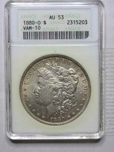 1880�N O �����K����� $1 NGC AU53 VAM-10