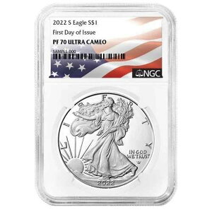 2022-S �v���[�t $1 �A�����J�� �V���o�[ �C�[�O�� NGC PF70UC FDI �����x��