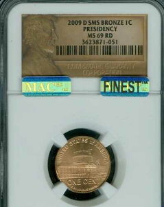 2009 D �����J�[�� �Z���g �v���W�f���V�[ NGC MS69 RD SMS MAC FINEST MAC �X�|�b�g���X�B