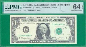 $1 1963-A 1 C/* �u���b�N (w) �t�B���f���t�B�A�`���C�X ������ 64 EPQ �X�^�[