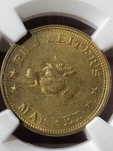 (1861-65) Ph. J. Seiter's Market�A�j���[���[�N�B�j���[���[�N�AMS63 NGC�B�t�@���h-NY630BQ-1b�AR.1�B