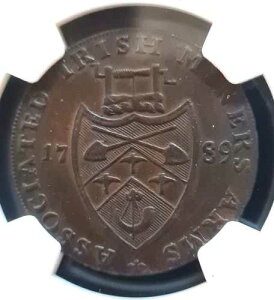NGC AU 50 BN 1789 �A�C�������h �E�B�b�N���[ CRONEBANE �R���_�[ �n�[�t�y�j�[ D&H 43c