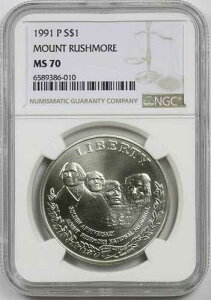1991-P ���V�����A�R 1�h�� NGC MS 70 ����L�O���