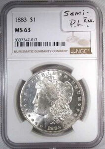 1883�N �␻ �����K���E�_���[ NGC MS63 �Z�~PL�R�C�� AR684