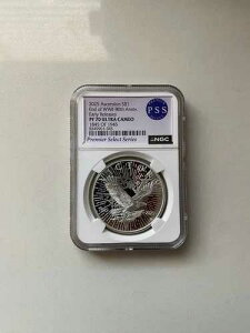 2025�N �A�Z���V���� $1 ��񎟐��E���I��80���N�L�O PF70 �E���g���J���I NGC PSS ER #1845/1945