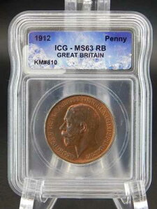 1912�N �C�M���X �y�j�[ ICG MS 63 RB - �A�C�X�L���[�u�z���_�[ (BT885)