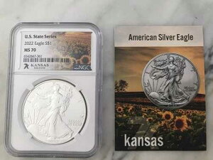 7K �č��B�V���[�Y �J���U�X 2022 $1 �A�����J���V���o�[�C�[�O���R�C���ANGC MS 70 �J�[�h�t��