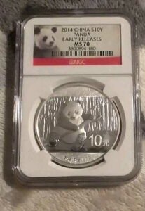 2014 NGC MS70 �����Y�V���o�[�p���_ 10�� 1�I���X ���������[�X