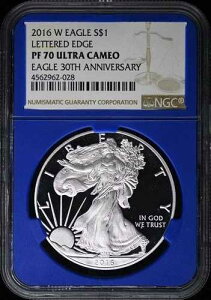 2016�N W�C�[�O�� ���^�[�h�G�b�W 30���N�L�O S$1 NGC PR70DCAM