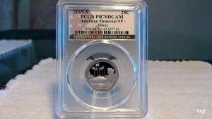 2019 S 25C �V���o�[ �A�����J�� �������A�� NP �N�H�[�^�[ PCGS PR70DCAM