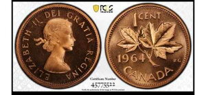 1964�N�J�i�_1�Z���g�d�� PCGS PL66RD PL 66 �g�D���[�r���[�t�� 45775522