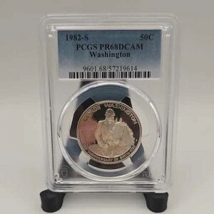 1982 S PCGS PR68 DCAM - �W���[�W�E���V���g�� 90% �V���o�[ �n�[�t�h�� 50�Z���g�R�C��