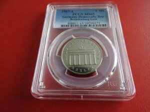 * DDR 5 �}�[�N 1987 PCGS MS65 * �u�����f���u���K�[ �g�[�� (KOM)(1)