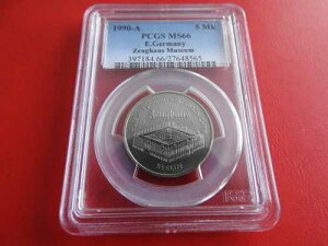 * DDR 5 �}�[�N 1990 PCGS MS66 * �x�������E�c�H�E�n�E�X (KOM)(4)-
