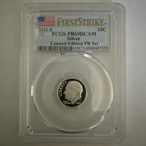 2016-S ���[�Y�x���g �V���o�[�_�C�� ����� PR�Z�b�g PCGS PR69DCAM �t�@�[�X�g�X�g���C�N