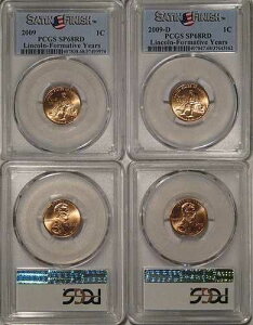 2009 P & D �����J�[���`���� 1�Z���g 2���Z�b�g PCGS SP68RD �T�e���d�グ
