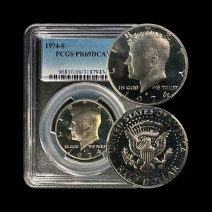 �A�����J���O���B1974�N�A50�Z���g - PCGS PR69 - �P�l�f�B�E�n�[�t�_���[�AJFK SF 31879434