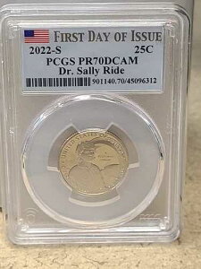 2022�N S Clad Dr Sally Ride �N�H�[�^�[�v���[�t PR70 DCAM PCGS ���s����