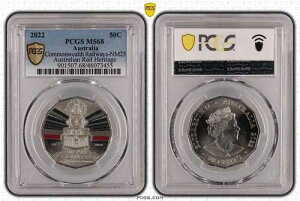 2022 50 �Z���g �R�C�� �R�����E�F���X�S�� - NM25 �I�[�X�g�����A�S����Y PCGS MS68...