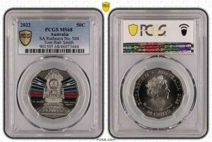 �I�[�X�g�����A 2022�N 50�Z���g�d�� SA�S�� No. 504 �g���E�o�[�E�X�~�X PCGS MS68 #3444