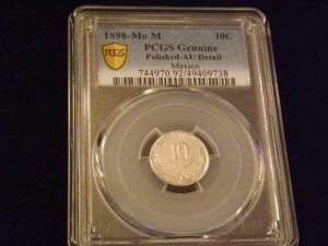 1898-Mo M 10C ���L�V�R PCGS �{��