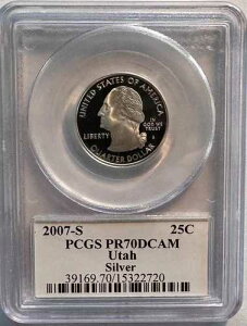 2007 S 25�Z���g ���^�B �V���o�[ �B�����x�� �N�H�[�^�[�v���[�t�R�C�� PCGS PR70DCAM