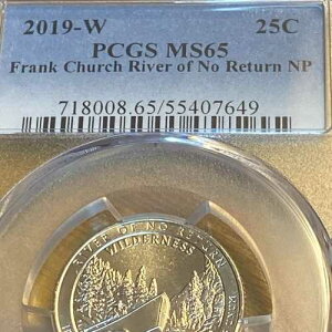 2019 W �t�����N�E�`���[�` ���o�[�E�I�u�E�m�[�E���^�[�� NP �N�H�[�^�[ 25�Z���g PCGS MS 65 �v���r�[�}�[�N V75