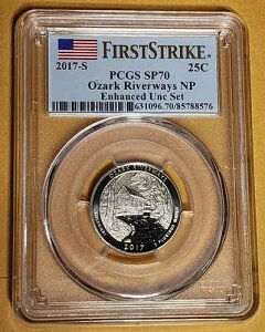 2017-S �t�@�[�X�g�X�g���C�N PCGS SP70 �I�U�[�N�E���o�[�E�F�C�Y NP �G���n���X�h UNC
