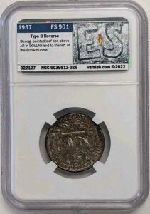 1957�N���V���g���N�H�[�^�[ - �^�C�vB Rev FS-901-NGC MS66 Varslab ���x�� # Z149