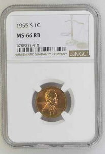 1955 S �����J�[�� �E�B�[�g �Z���g NGC MS-66 RB �g�i�[!