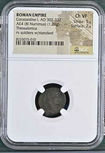���[�}�鍑 AD 307-337 AE4 (BI Nummus) �R���X�^���e�B�k�X 1 �� NGC Ch VF