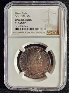 1893�N 50�Z���g �R�����r�A���E�R�����E�n�[�t�h�� - �u���[�g�[�j���O - NGC UNC �ڍ� T5568