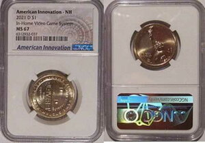 2021 D Innovation NH Dollar $1 NGC MS 67 �ƒ�p�r�f�I�Q�[���V�X�e��