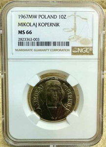 �|�[�����h 1967 MW 10 �Y�E�H�e�B�t NGC MS66 M. �R�y���j�N 2nd Highest Note Low Montage