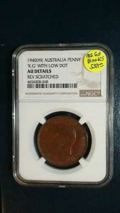 1940 �N M �I�[�X�g�����A �y�j�[ NGC AU�uKG WITH LOW DOT�v1P �R�C���A�����艿�i!