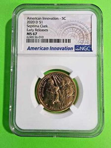 2020 D �A�����J���E�C�m�x�[�V�����E�_���[ SC �Z�v�e�B�}�E�N���[�N NGC MS67 �A�[���[�����[�X